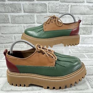 Seychelles for Free People Aspen Women's Size 9 Leather Color Block Lug Loafers